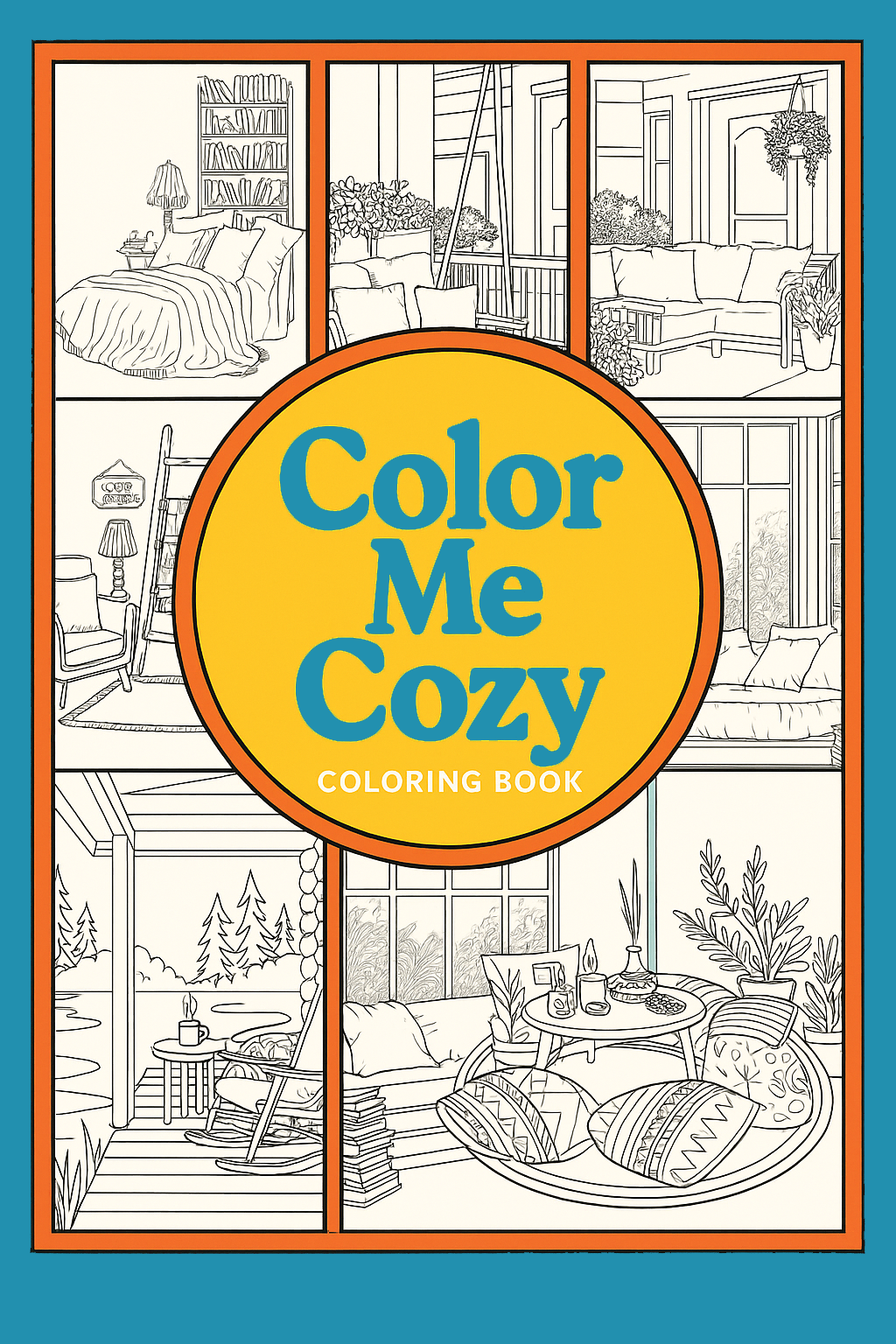 COLOR ME COZY COLORING BOOK: Escape the Everyday, One Cozy Scene at a Time