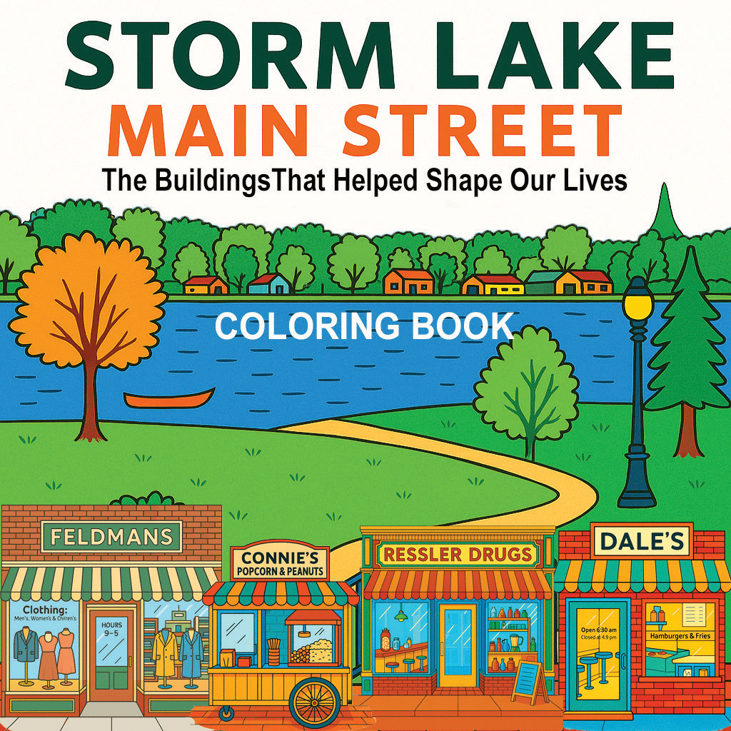 STORM LAKE MAIN STREET COLORING BOOK: The Buildings That Helped Shape Our Lives