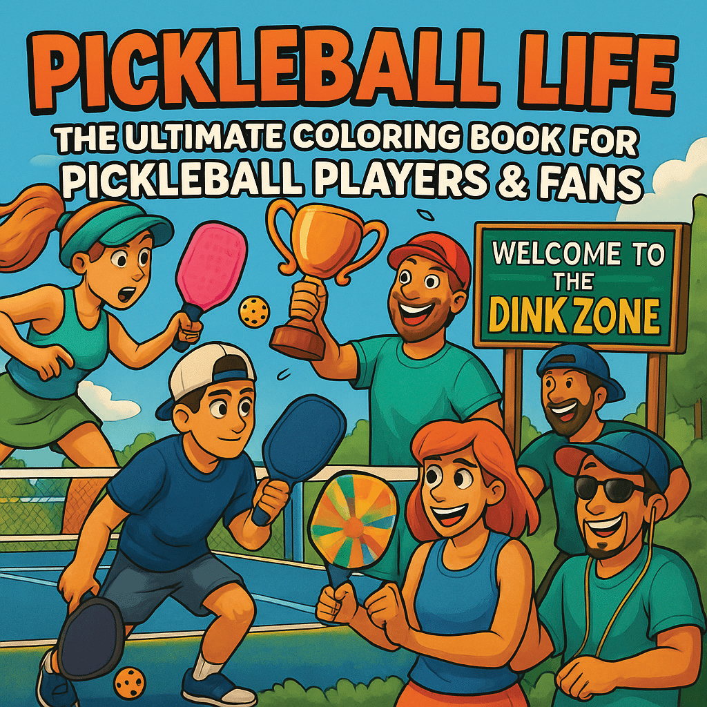 Pickleball Life Coloring Book