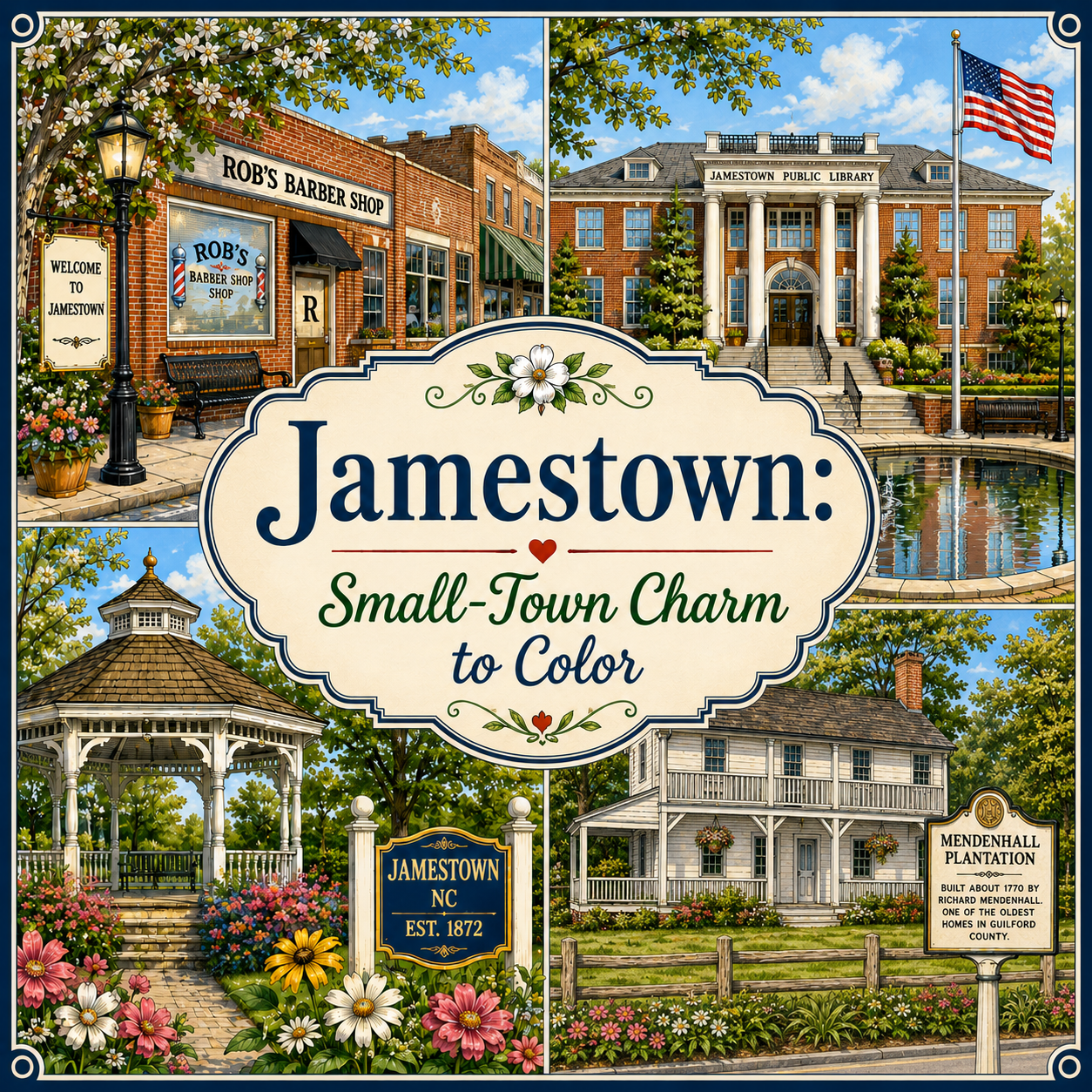 Jamestown: Small-Town Charm to Color - 12 copies