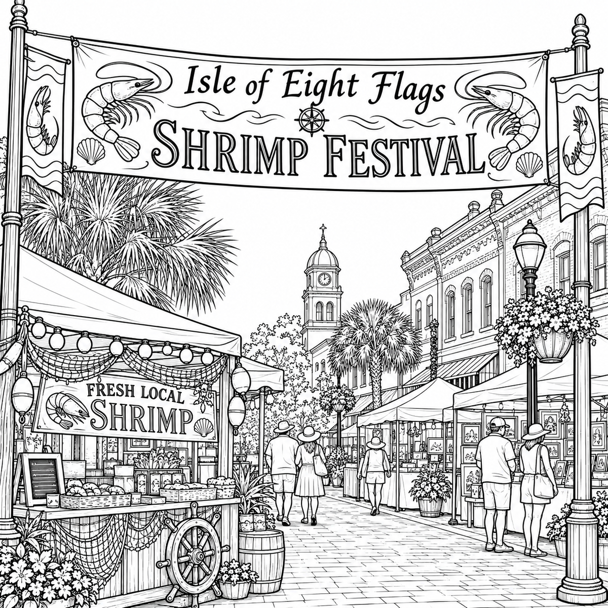FERNANDINA BEACH FLORIDA COLORING BOOK