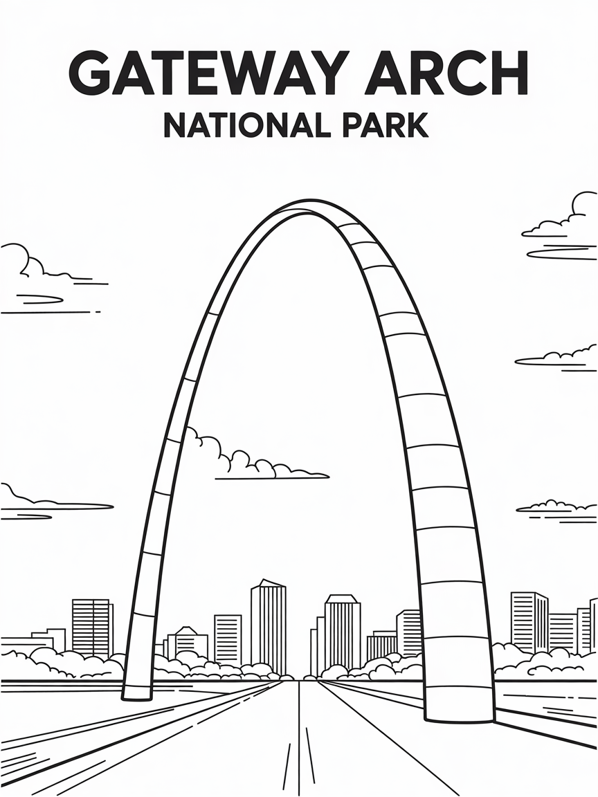 NATIONAL PARKS COLORING BOOK