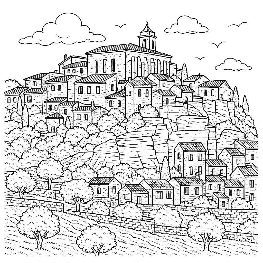 The Colours of France Coloring Book