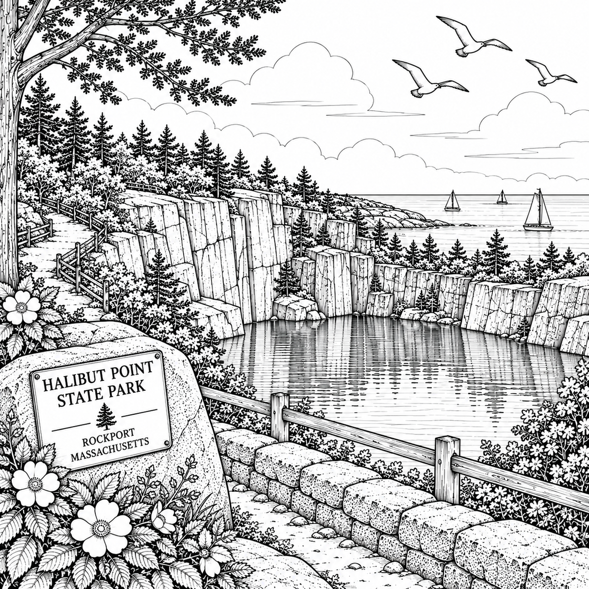 Rockport Massachusetts Coloring Book 6 Wholesale Books