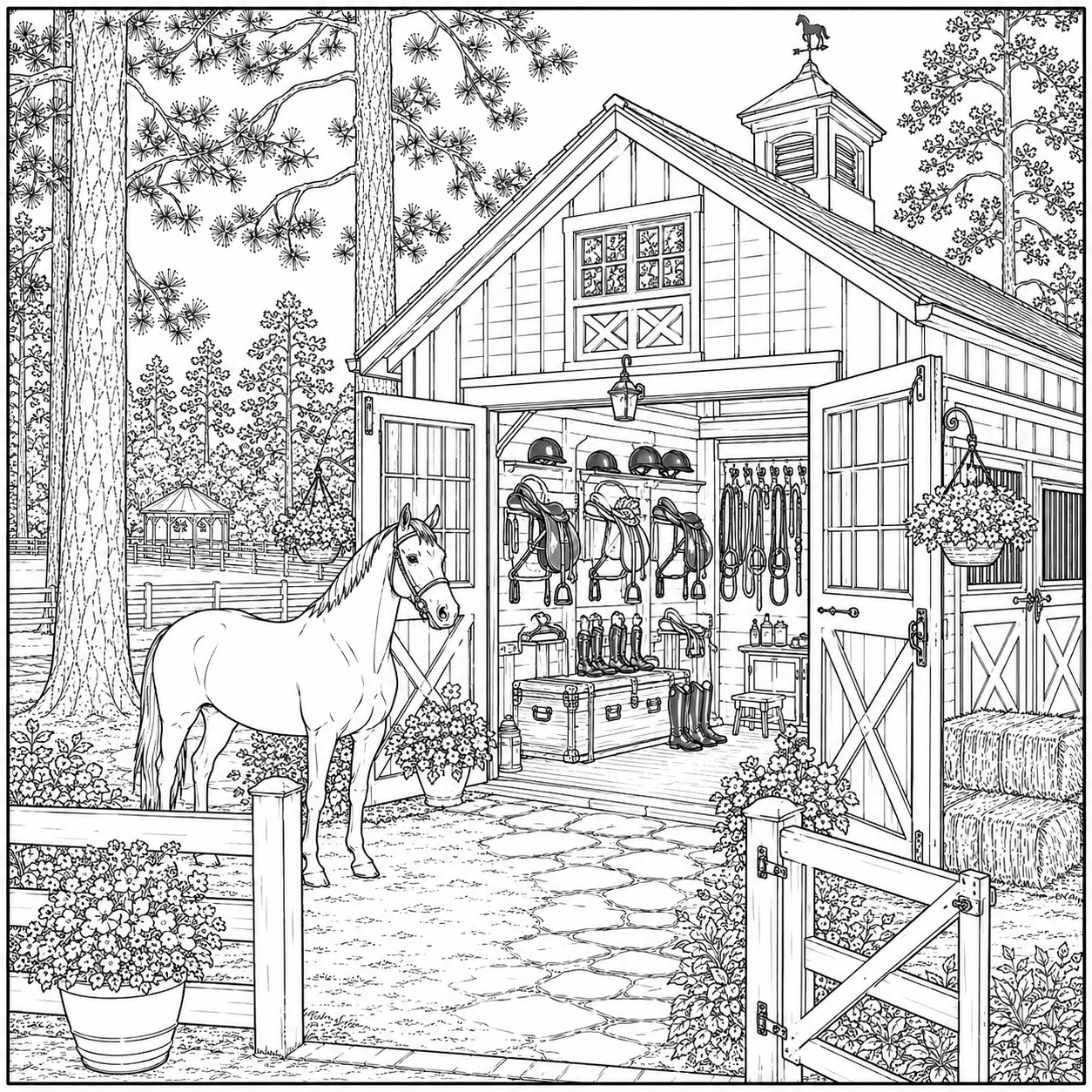 Southern Pines Coloring Book (12 Wholesale Copies)