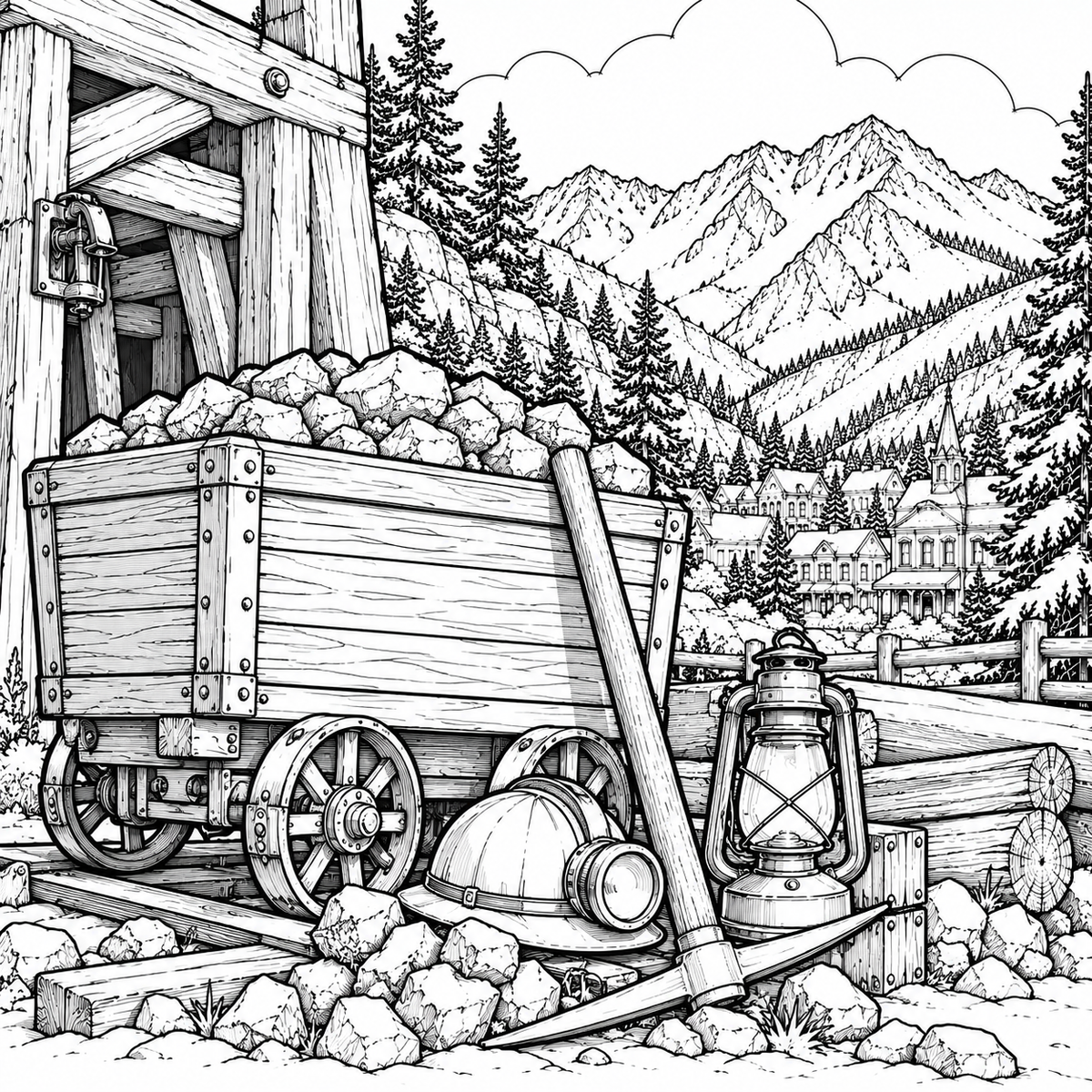GEORGETOWN, COLORADO COLORING BOOK