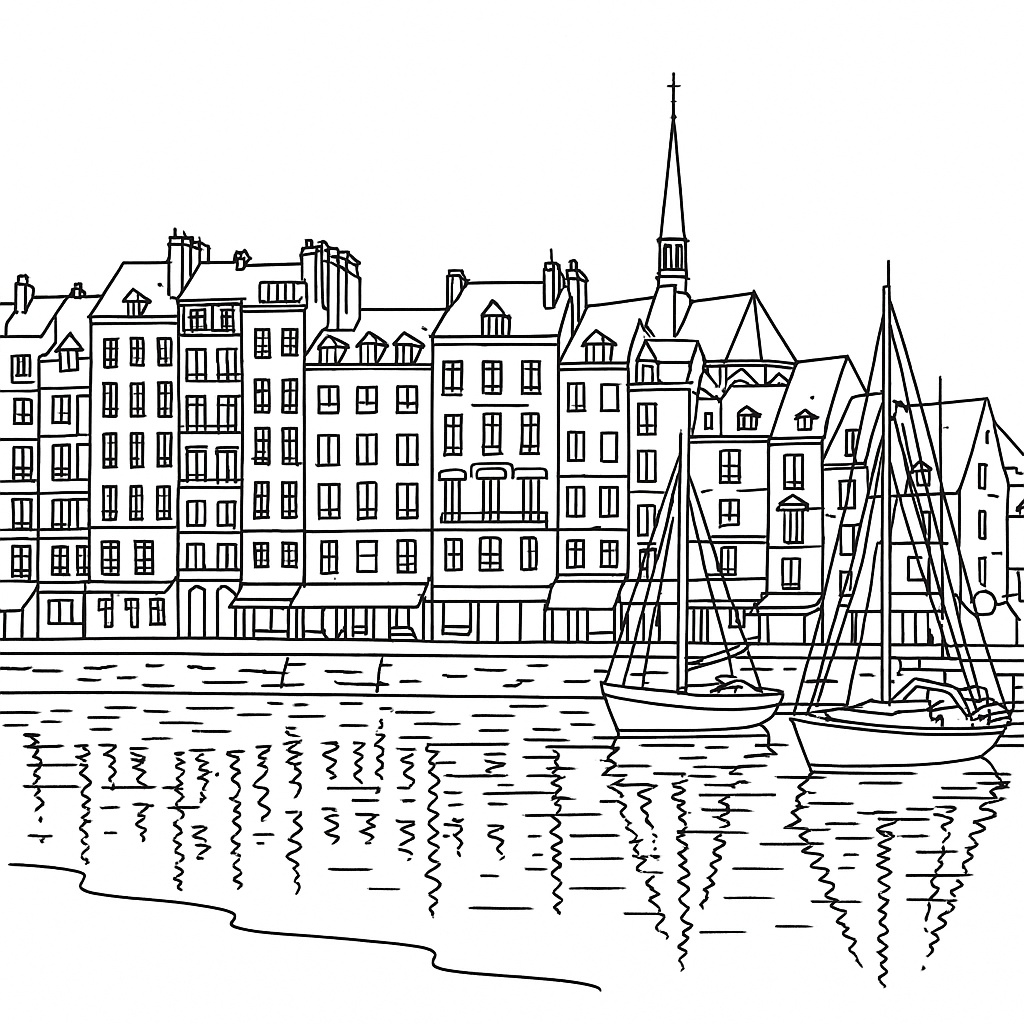 The Colours of France Coloring Book
