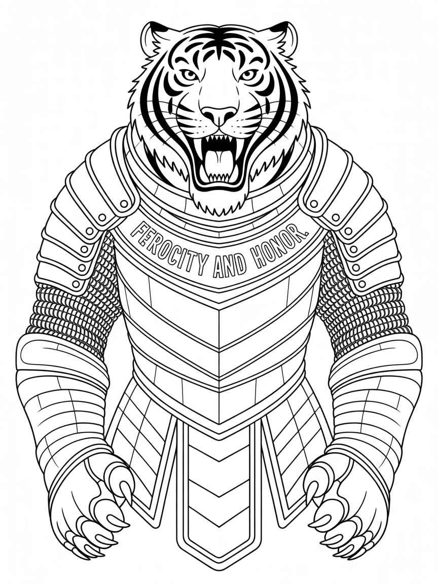 BEASTS OF BATTLE: An Animal Armor Coloring Adventure