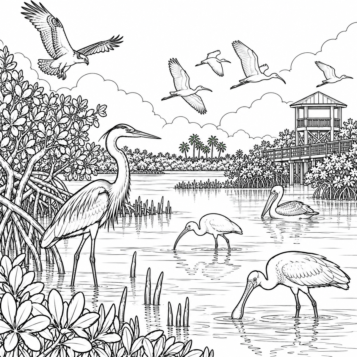 SANIBEL ISLAND, FLORIDA COLORING BOOK