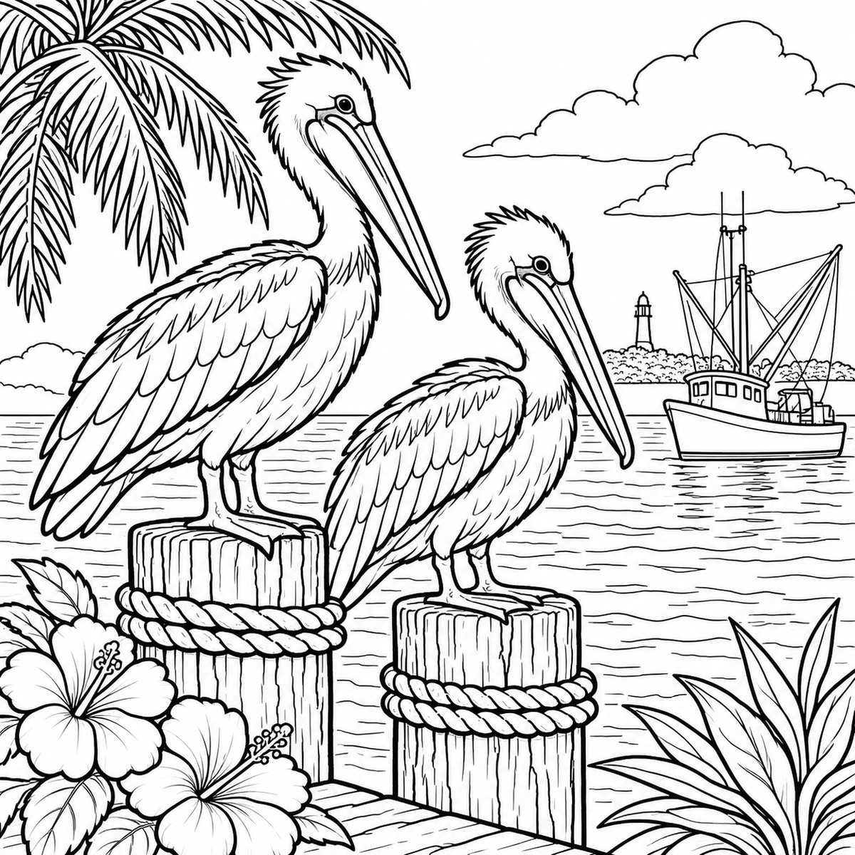 KEY WEST FLORIDA COLORING BOOK