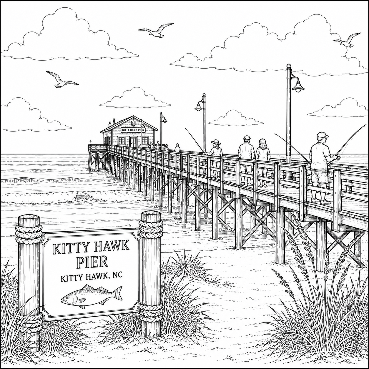 Outer Banks Coloring Book