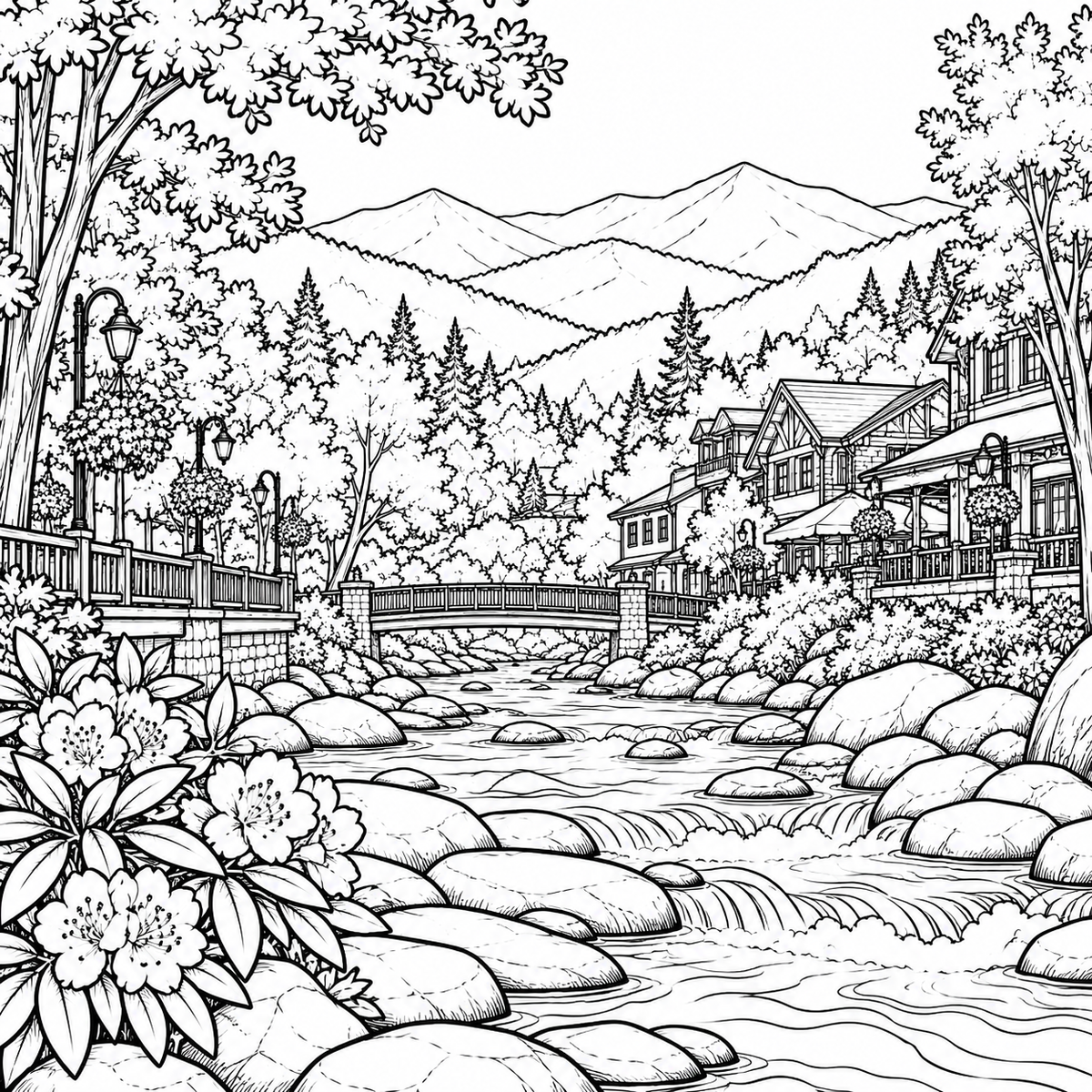 GATLINBURG TENNESSEE COLORING BOOK