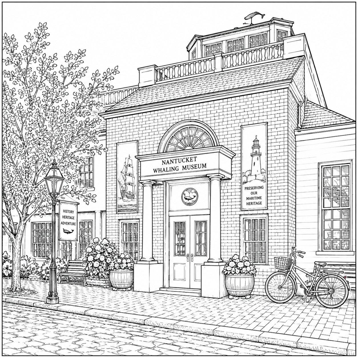 Nantucket Island Coloring Book