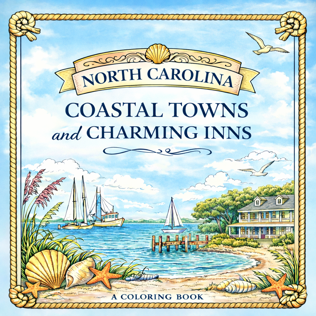 NC Coastal Coloring Book – Wholesale 6 Pack No NC Sales Tax