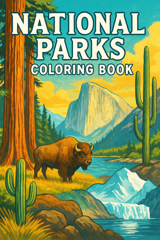 NATIONAL PARKS COLORING BOOK
