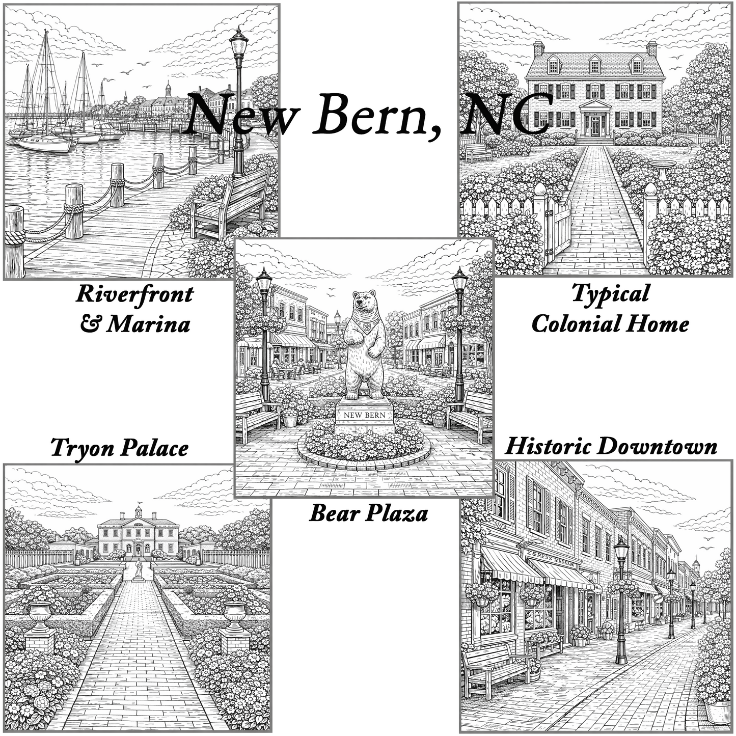 NC Coastal Coloring Book – Wholesale 6 Pack No NC Sales Tax