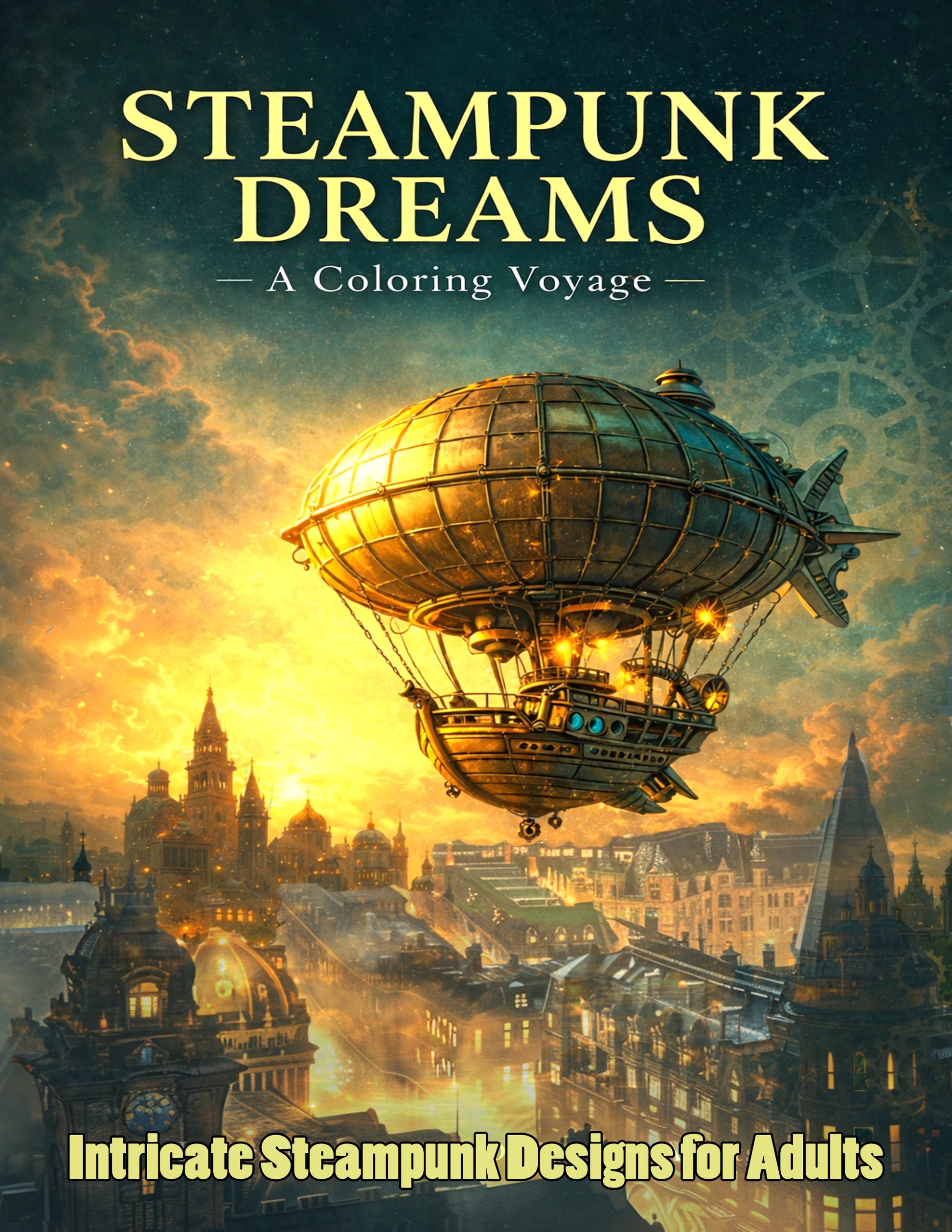 Steampunk Coloring Book for Adults 