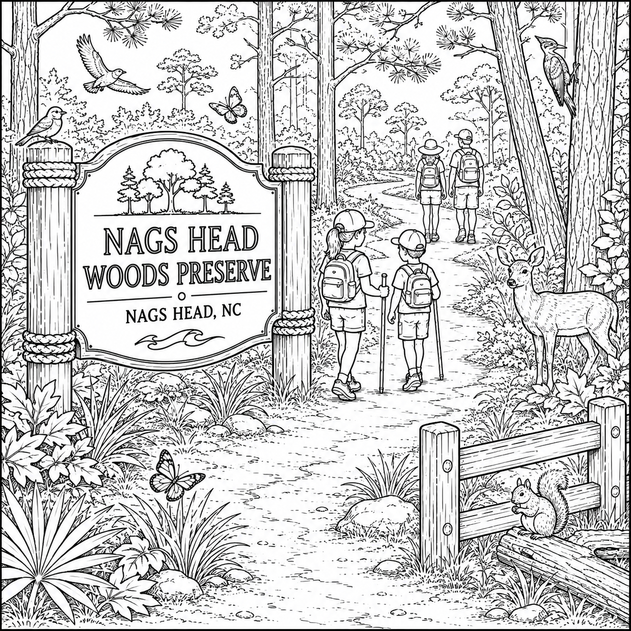 Outer Banks Coloring Book