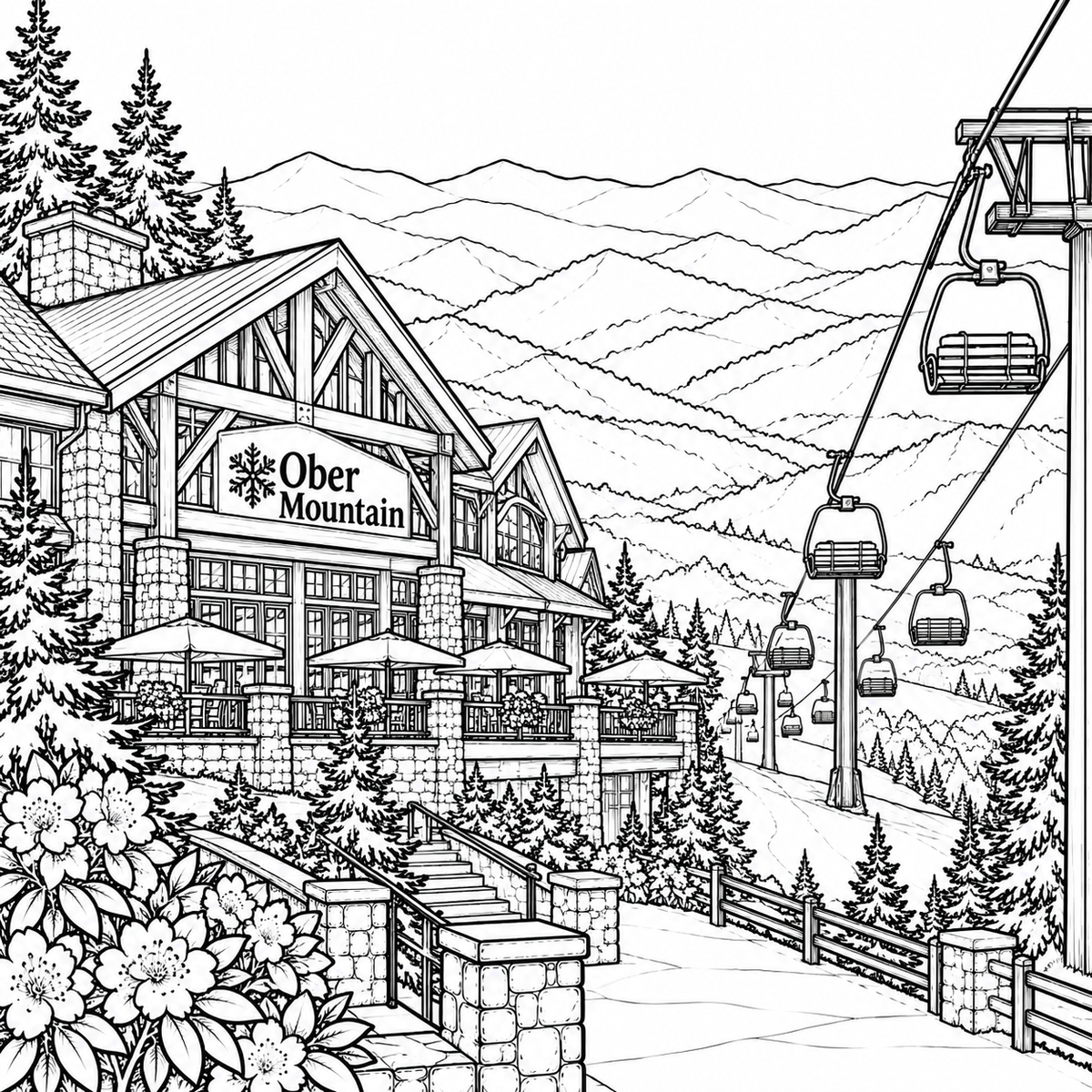 GATLINBURG TENNESSEE COLORING BOOK