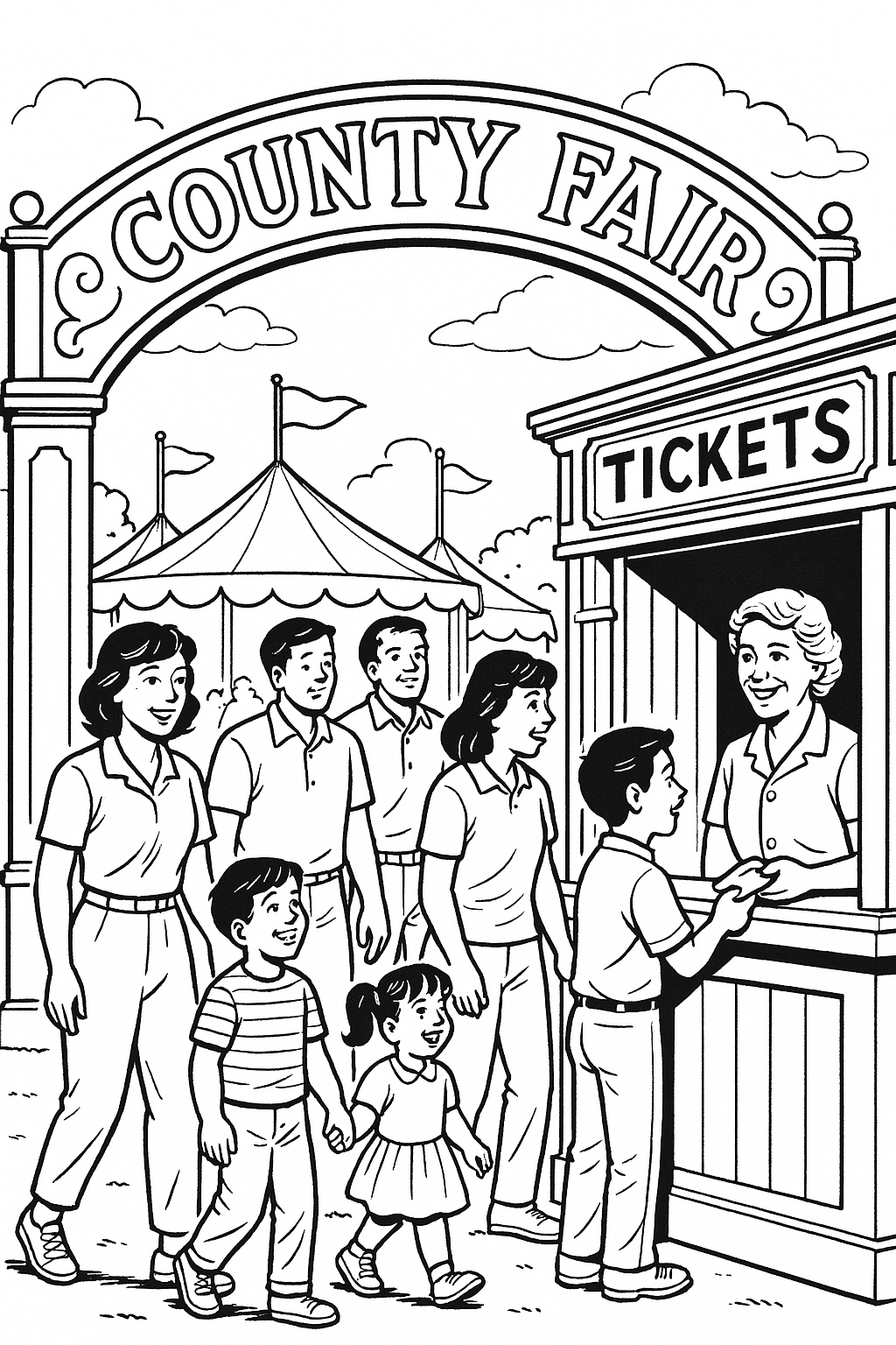 COUNTY FAIR COLORING BOOK
