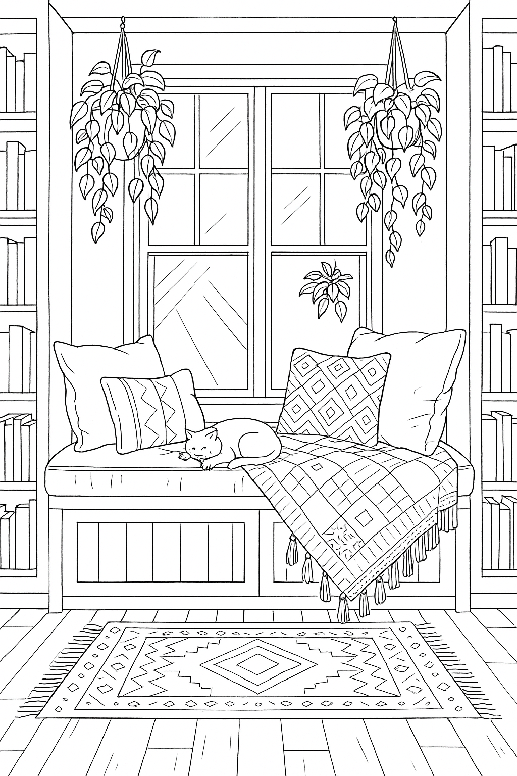 Bohemian Interiors Coloring Book