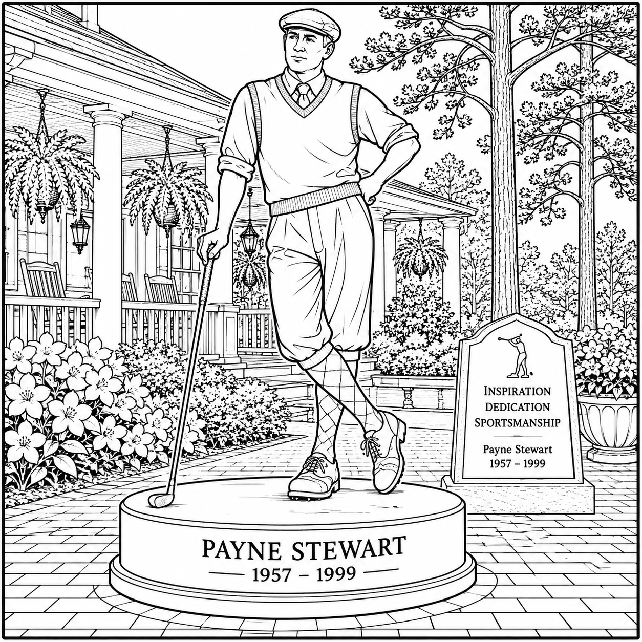 Pinehurst Village Coloring Book