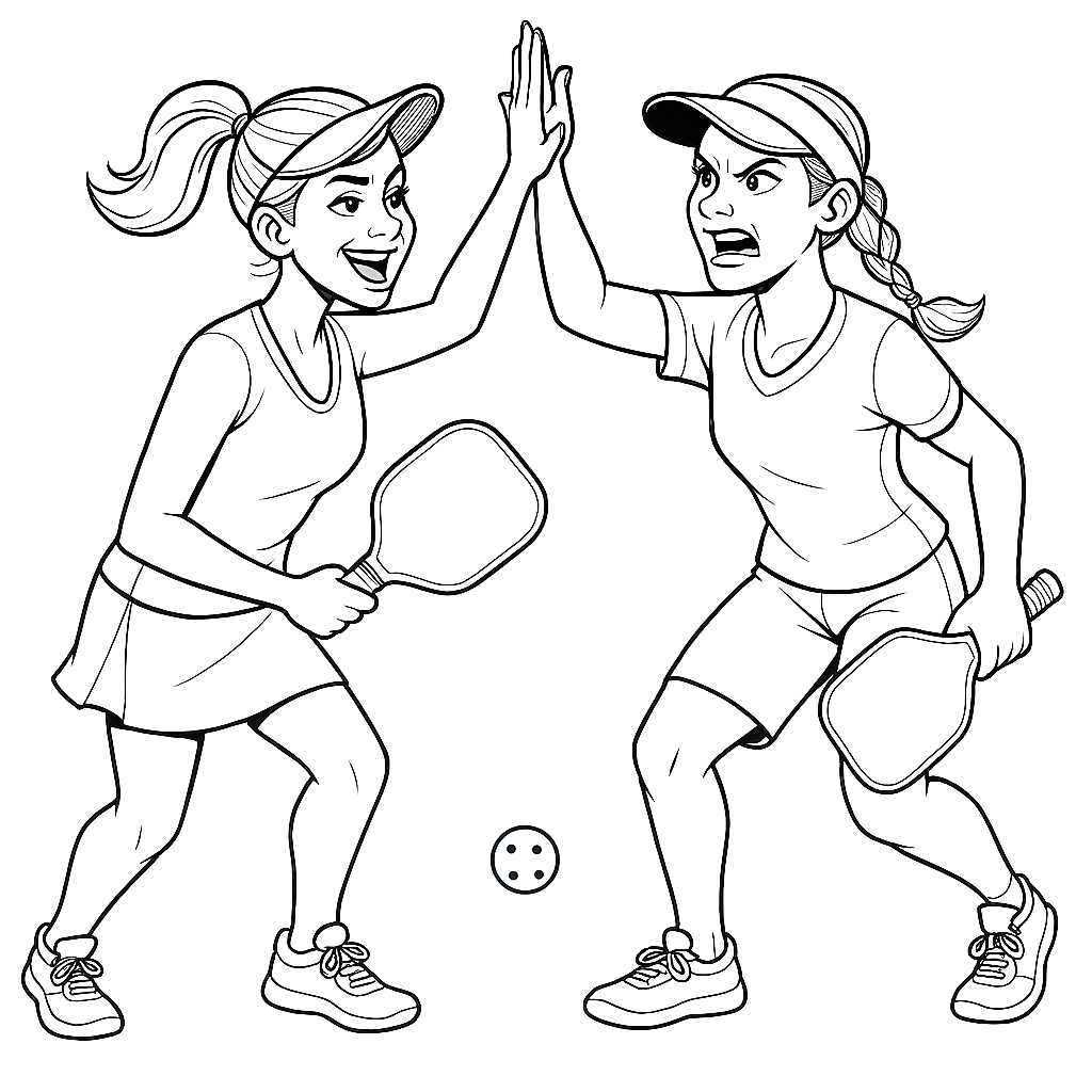 Pickleball Life Coloring Book