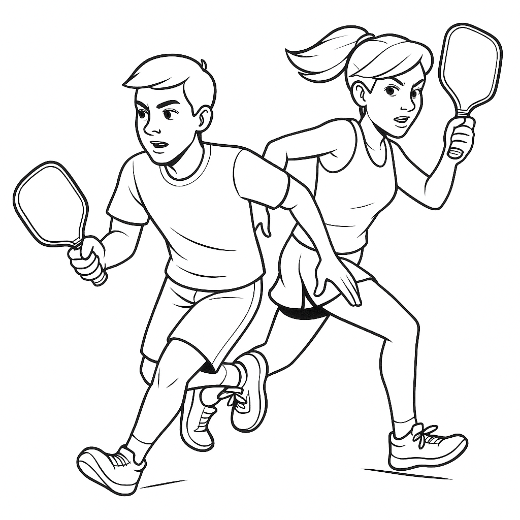 Pickleball Life Coloring Book