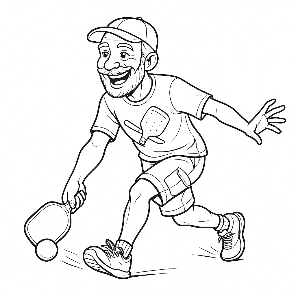 Pickleball Life Coloring Book