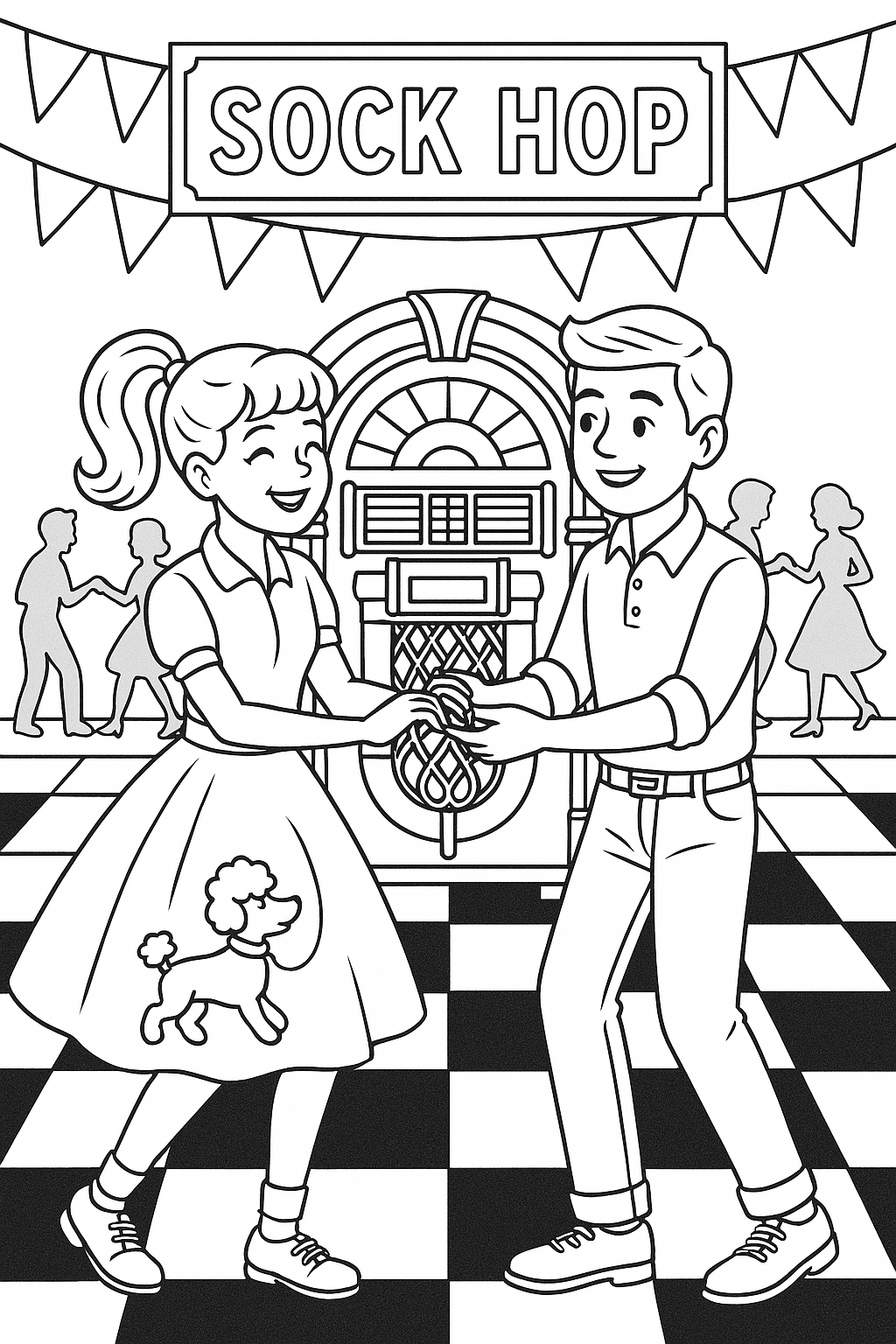 Soda Fountain Coloring Book