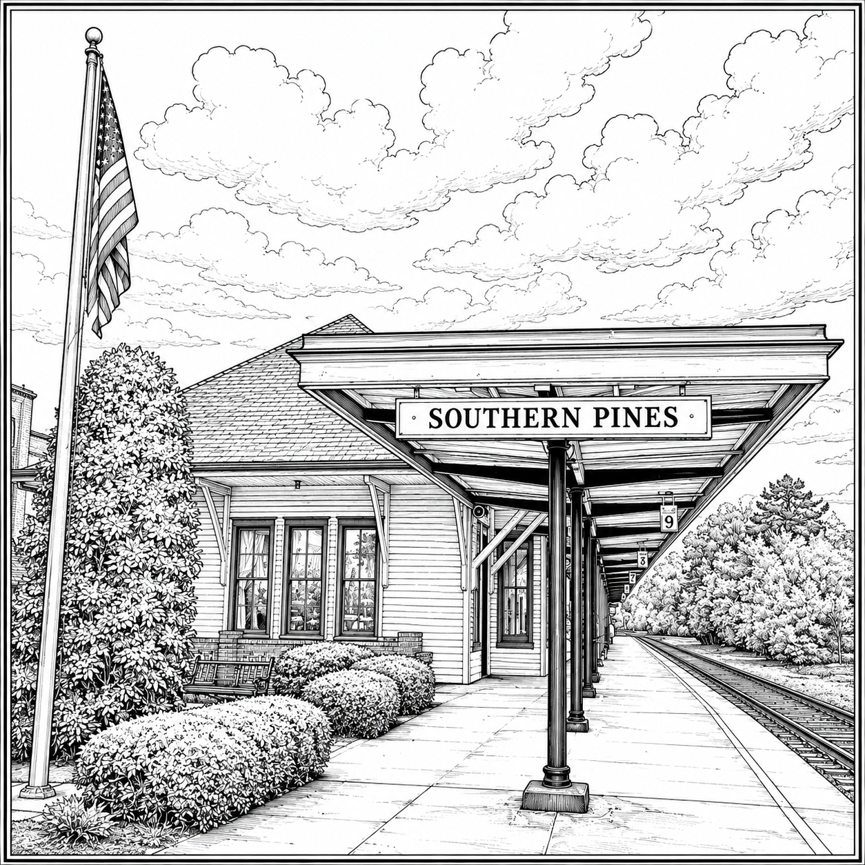 Southern Pines Coloring Book (12 Wholesale Copies)