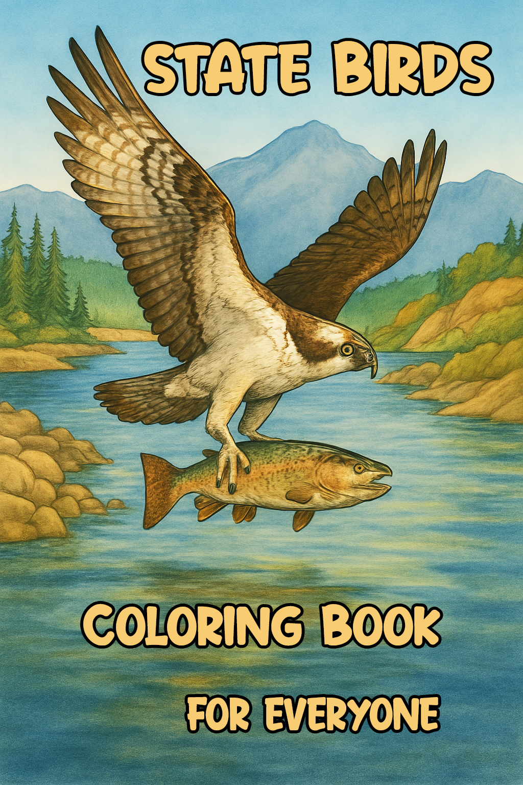 State Birds Coloring Book For Everyone