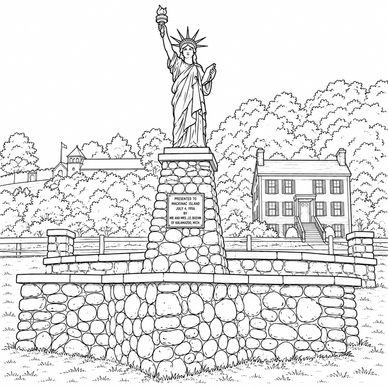 Mackinac Island Coloring Book