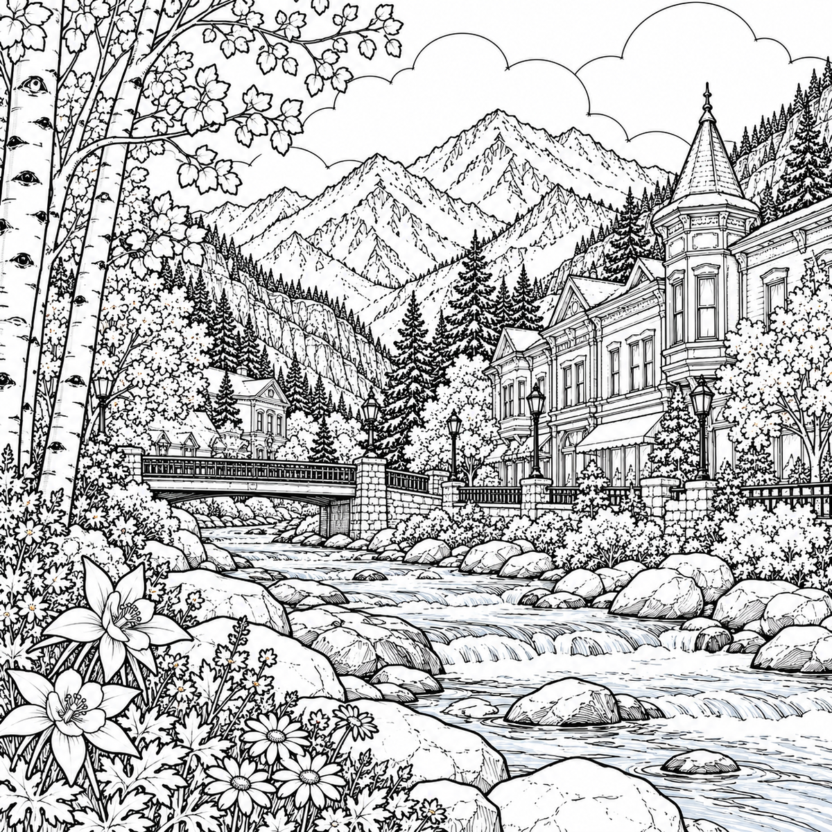 GEORGETOWN, COLORADO COLORING BOOK