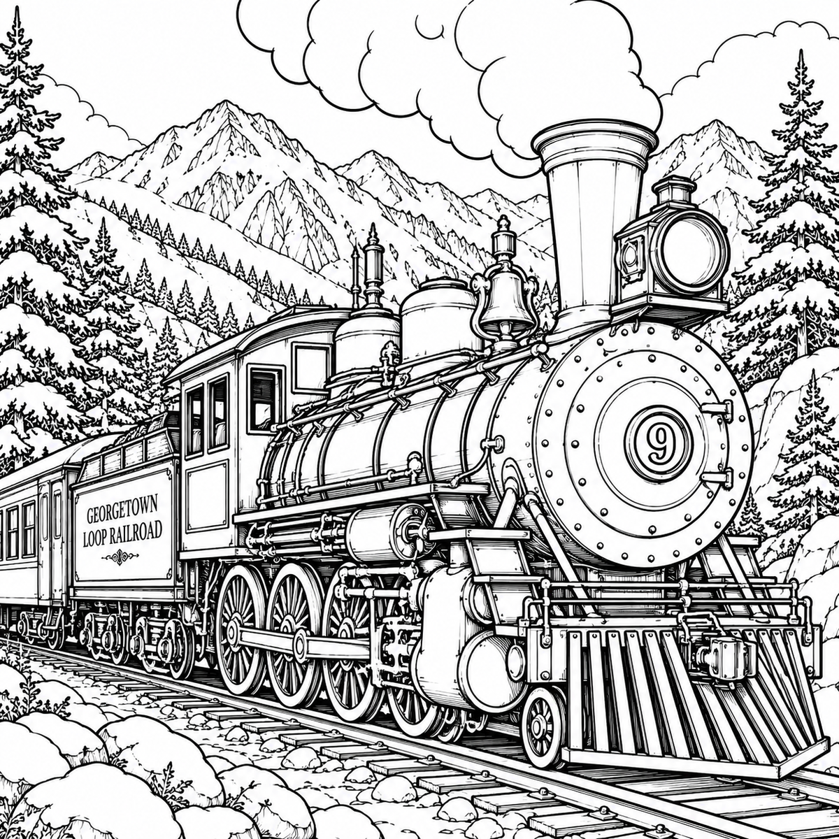 GEORGETOWN, COLORADO COLORING BOOK