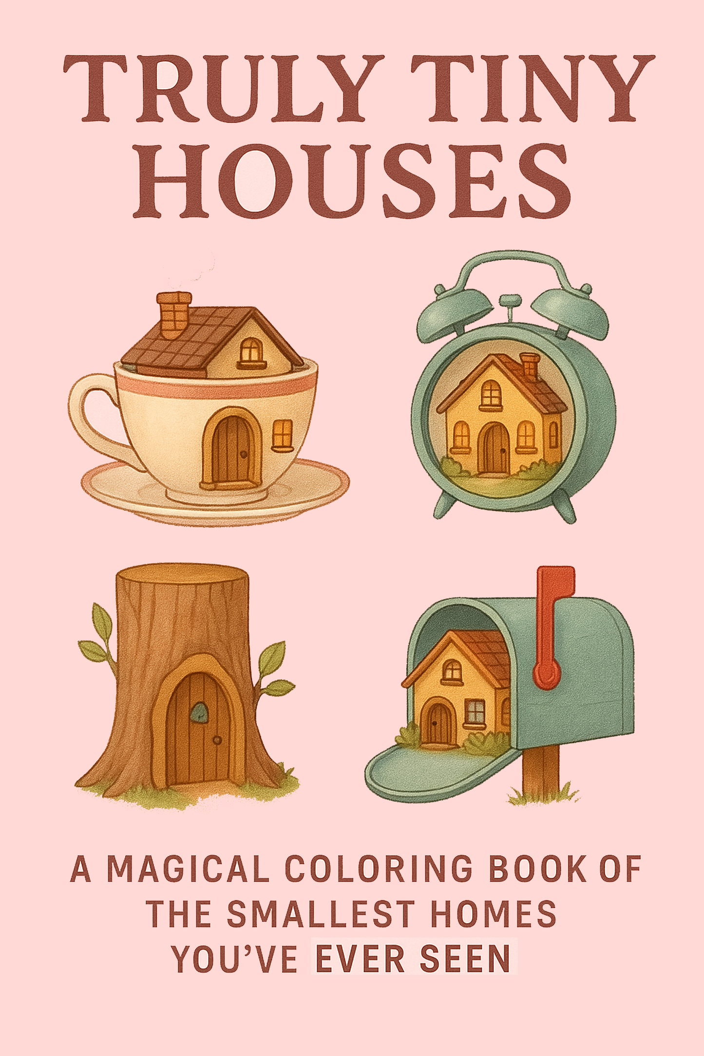 Truly Tiny Houses: A Magical Coloring Book of the Smallest Homes You’ve Ever Seen