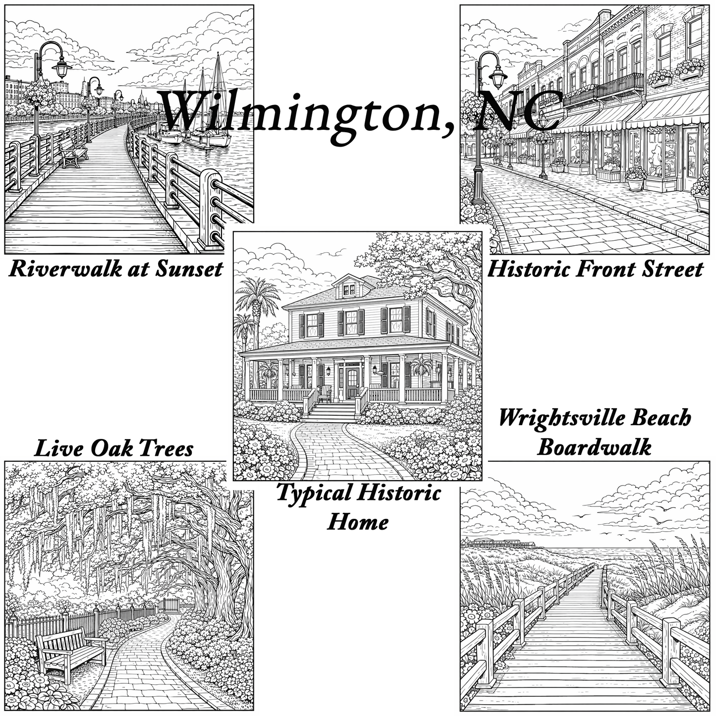 NC Coastal Coloring Book – Wholesale 6 Pack