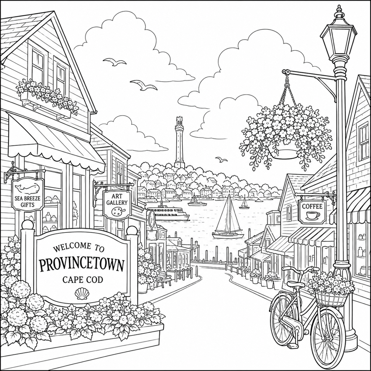 Provincetown Coloring Book