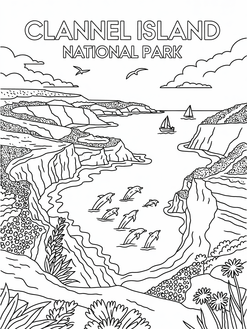 NATIONAL PARKS COLORING BOOK