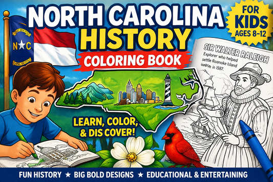 North Carolina History Coloring Book